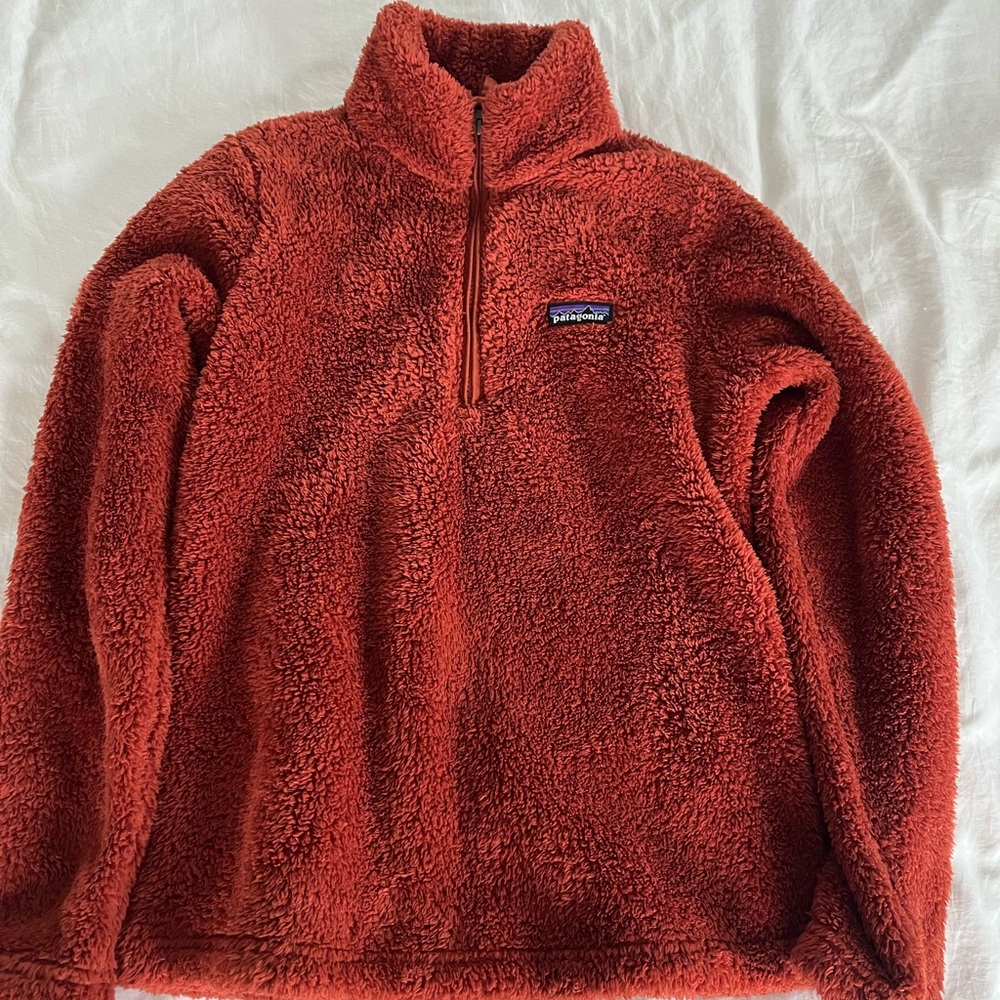 Patagonia half zip fuzzy sweater